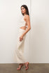 ONE SHOULDER TEXTURED MAXI DRESS